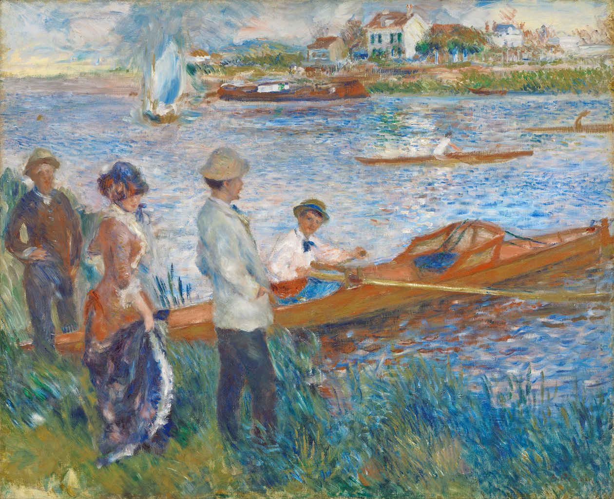 Roeiers bij Chatou, 1879 door Pierre Auguste Renoir