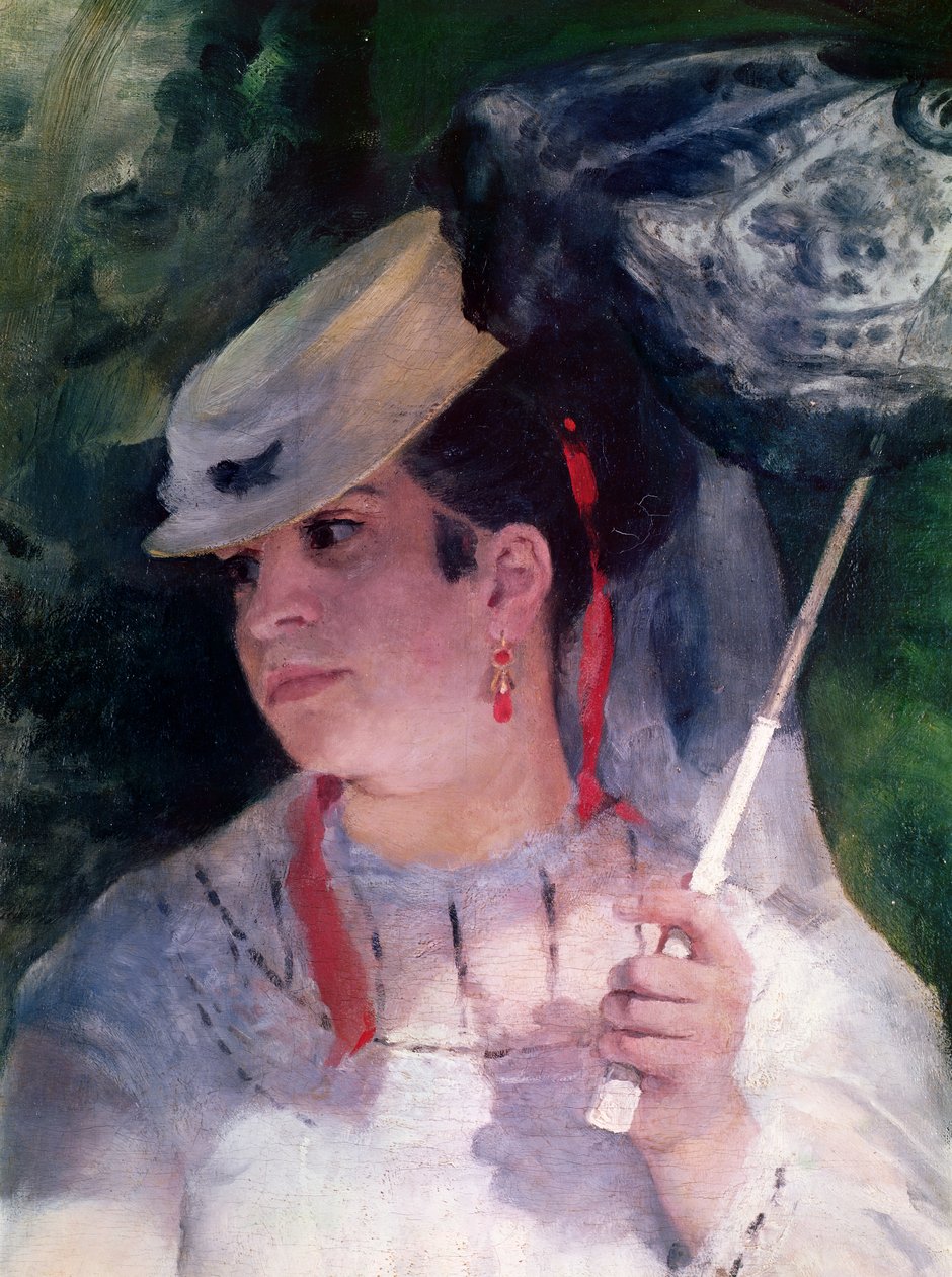Portret van Lise, 1867 (detail) door Pierre Auguste Renoir