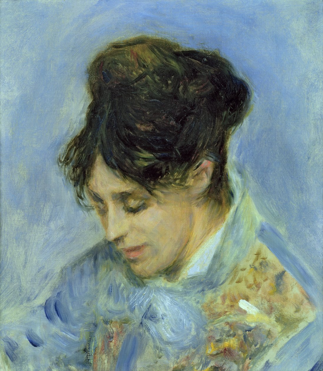 Portret van Madame Claude Monet, 1872 door Pierre Auguste Renoir