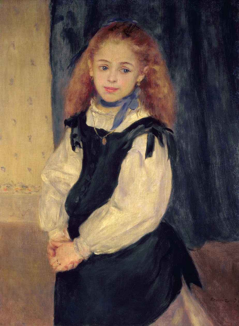 Portret van Mademoiselle Legrand door Pierre Auguste Renoir