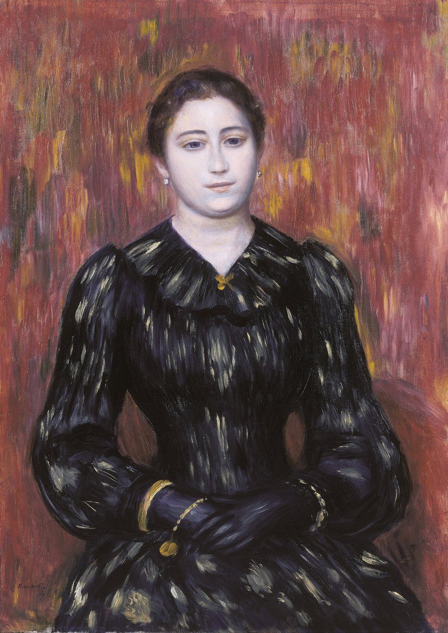 Portret van Mevr. Paulin door Pierre Auguste Renoir