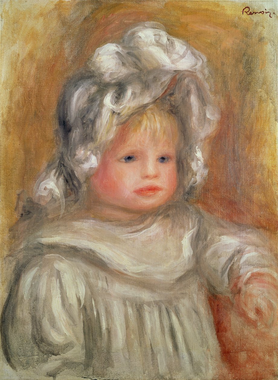 Portret van een kind door Pierre Auguste Renoir