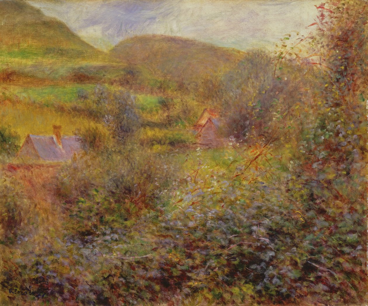 Pourville, 1878 door Pierre Auguste Renoir