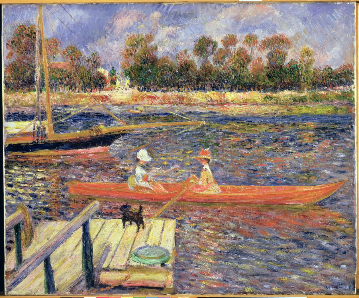 Rode boot, Argenteuil, 1888 door Pierre Auguste Renoir