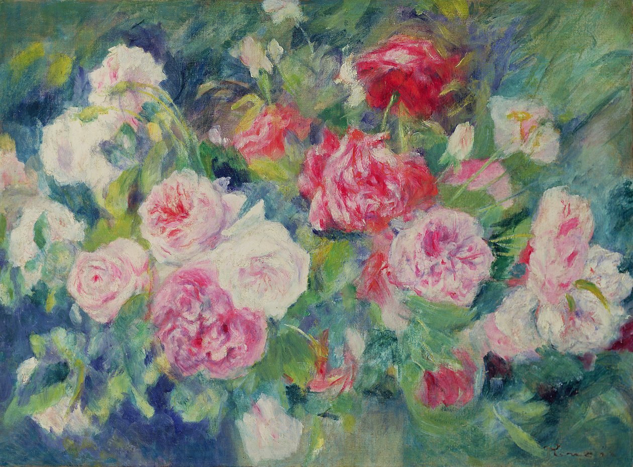 Rozen, c.1885 door Pierre Auguste Renoir