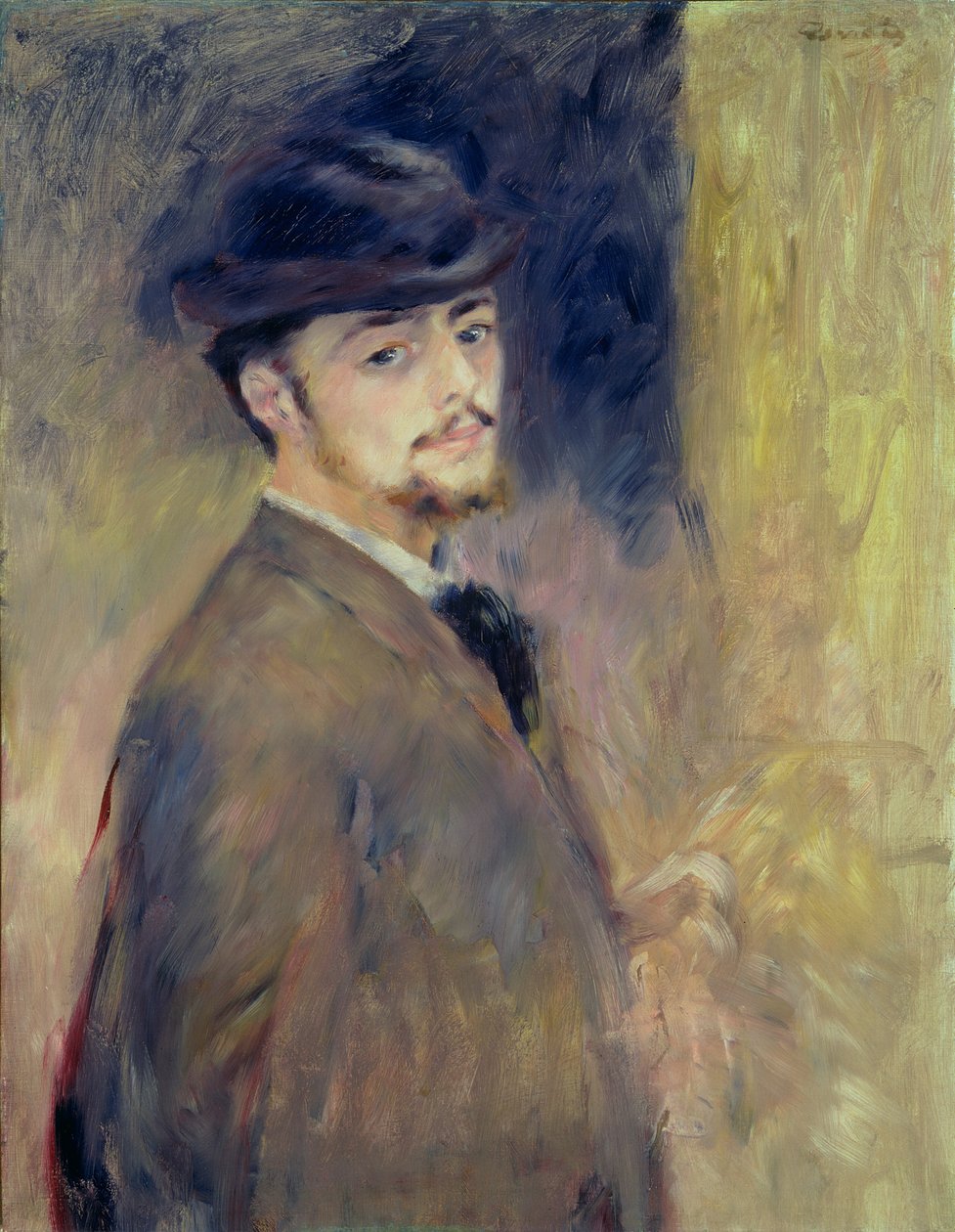 Zelfportret, 1876 door Pierre Auguste Renoir
