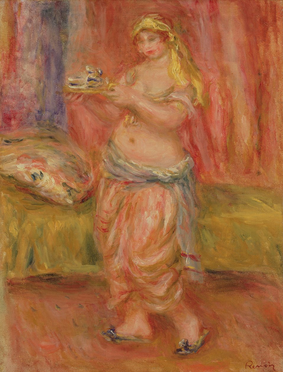Staande odalisk, ca. 1917 door Pierre Auguste Renoir