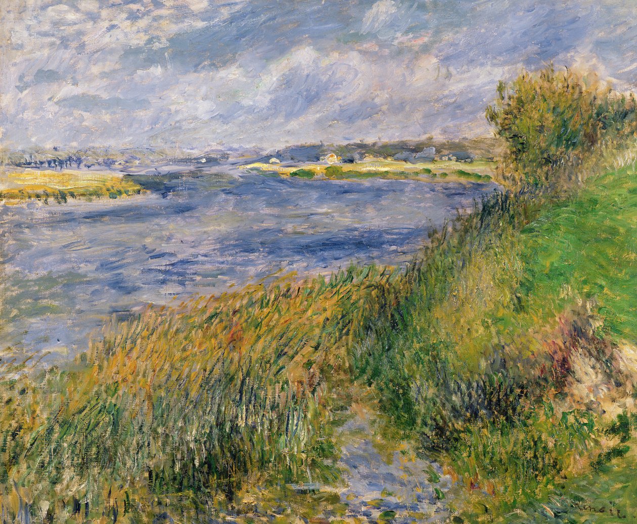 De oevers van de Seine, Champrosay, 1876 door Pierre Auguste Renoir
