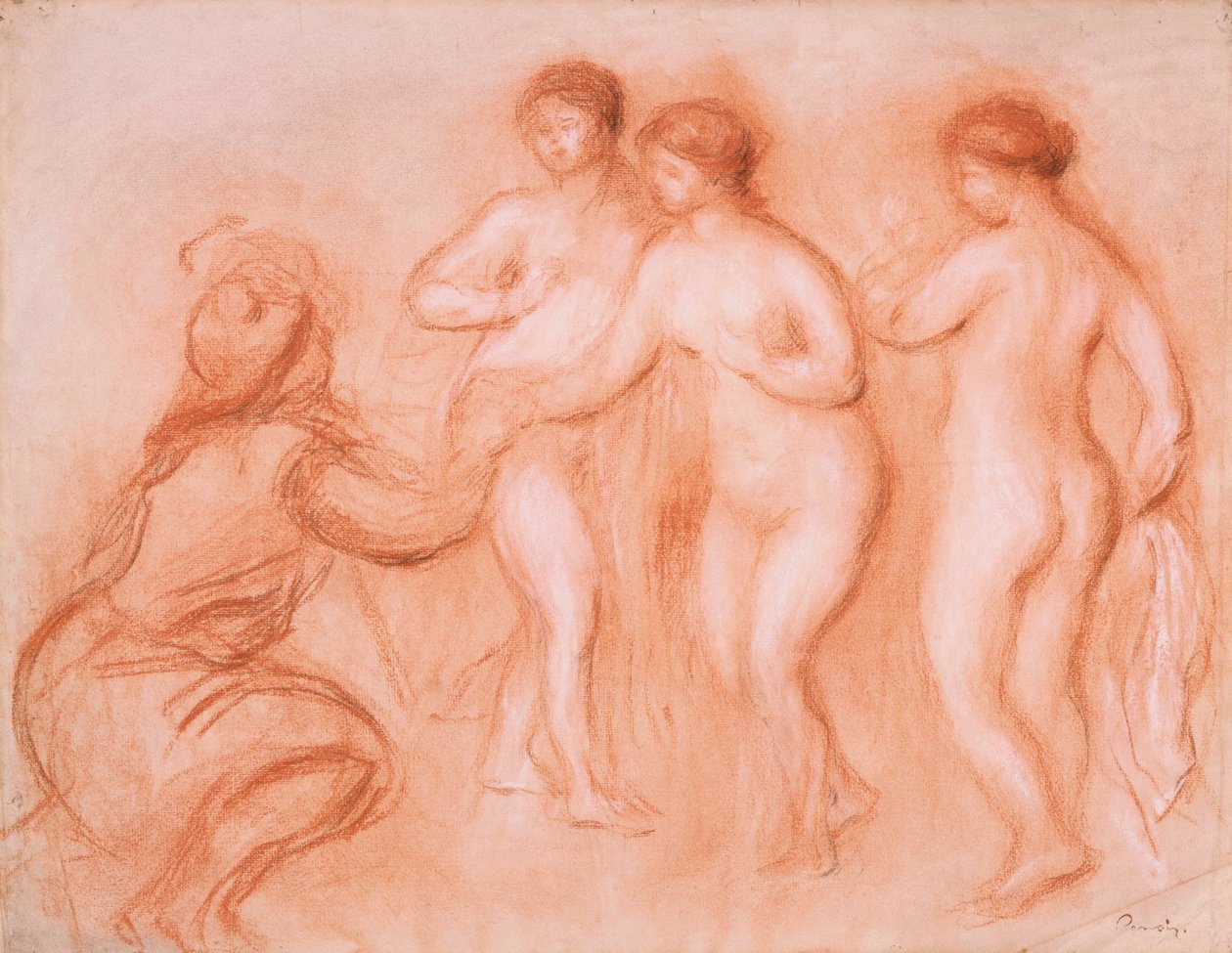Het oordeel van Paris door Pierre Auguste Renoir