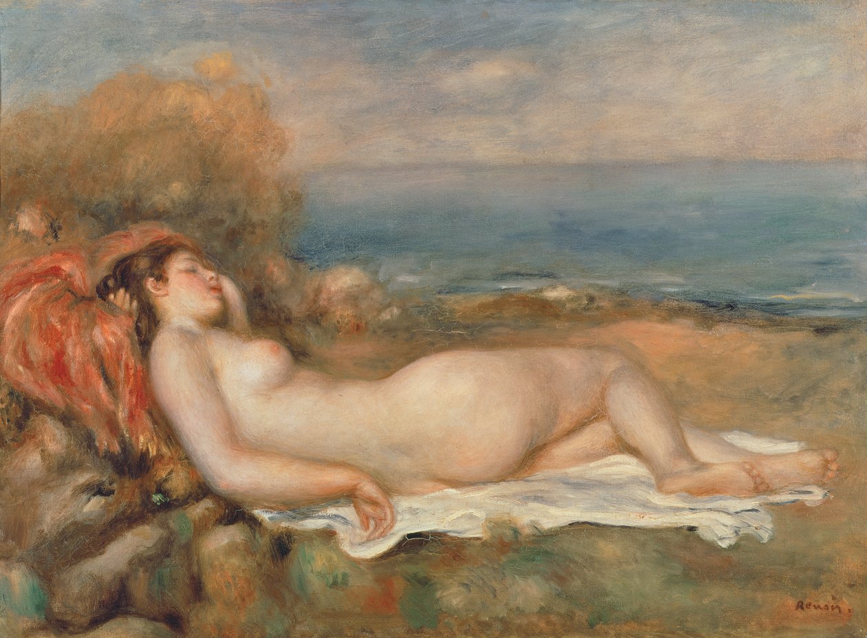 De naakte in het gras door Pierre Auguste Renoir