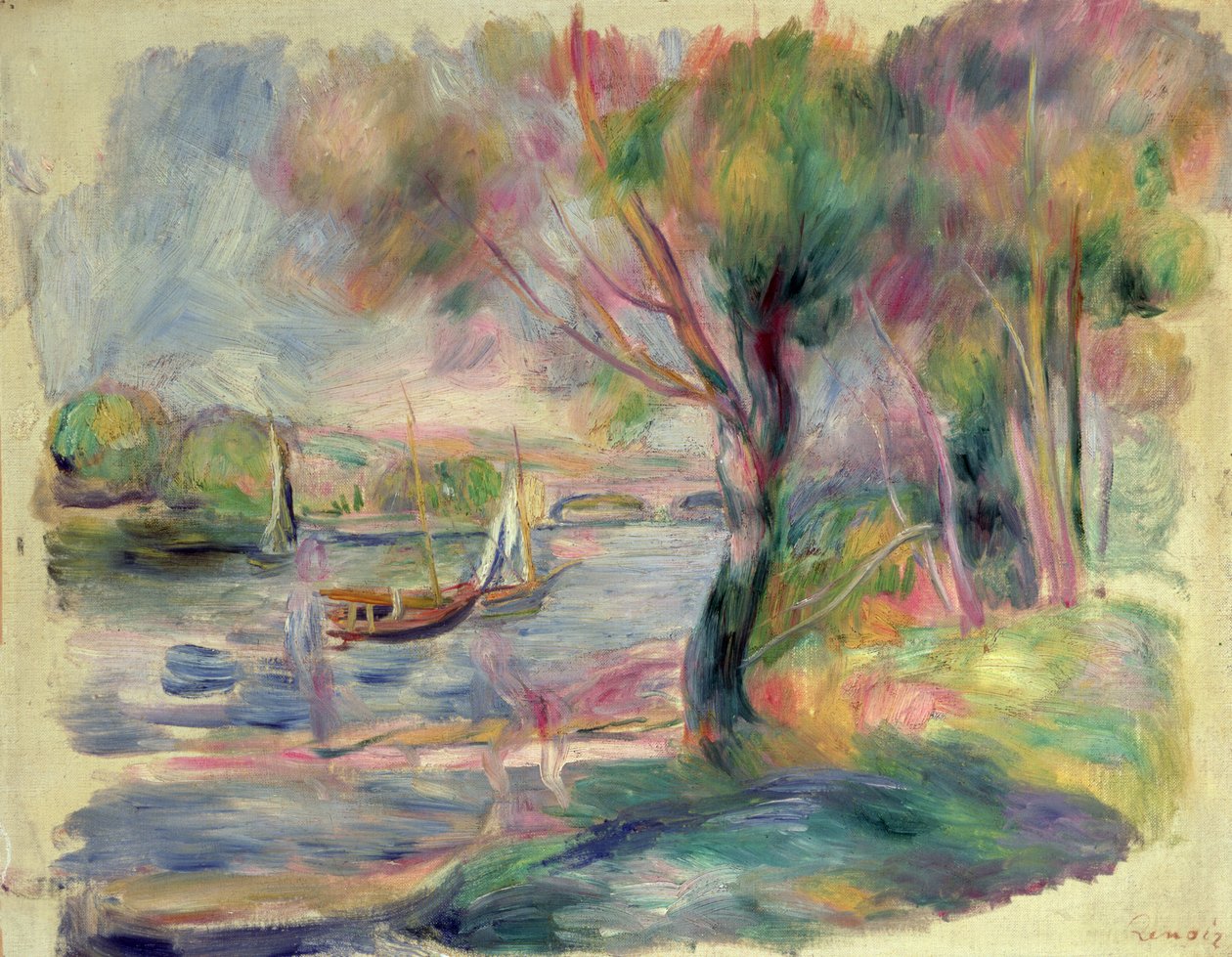 De Seine bij Argenteuil, 1892 door Pierre Auguste Renoir