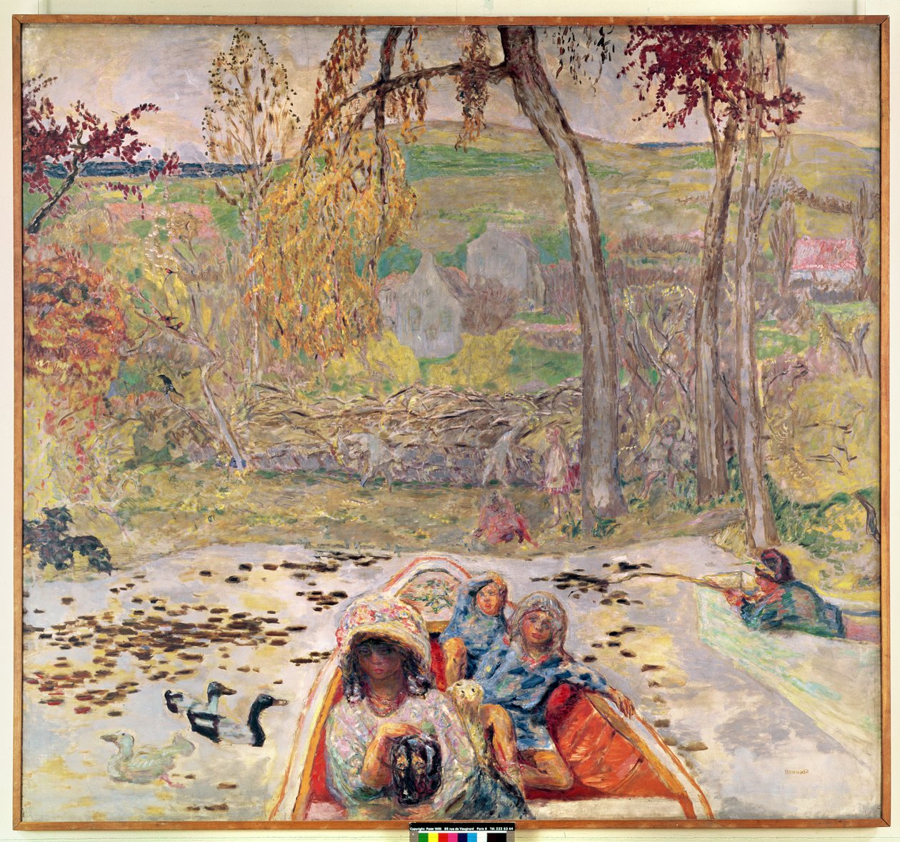 In de boot, c.1907 door Pierre Bonnard