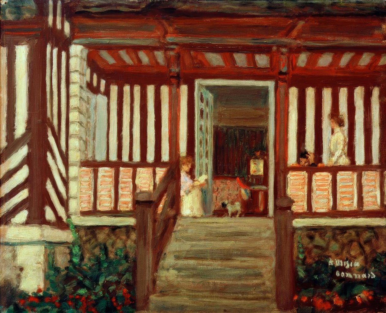 Het huis van Misia (de veranda) door Pierre Bonnard