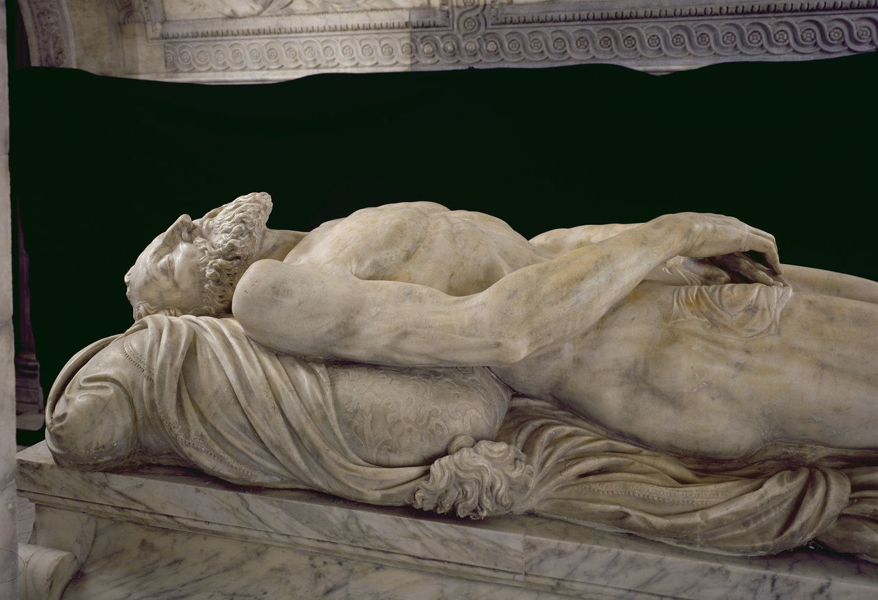 Beeld van Francois I (1494-1547) van het Graf van Francois I en Claude de France door Pierre Bontemps