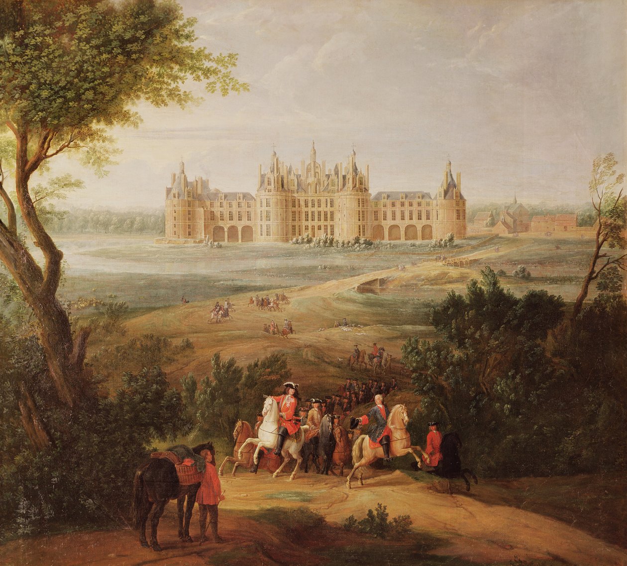 Het kasteel van Chambord, 1722 door Pierre Denis Martin