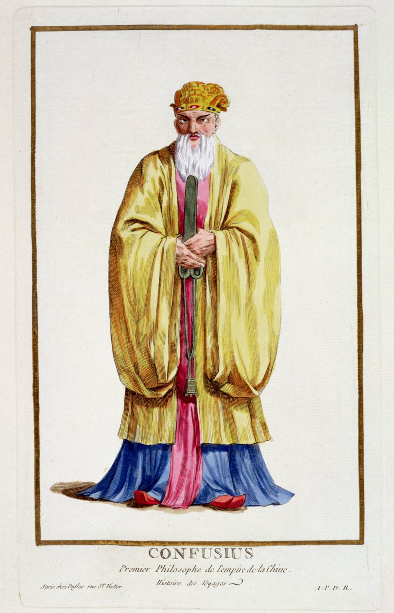Confucius (551-479 v.Chr.), uit 