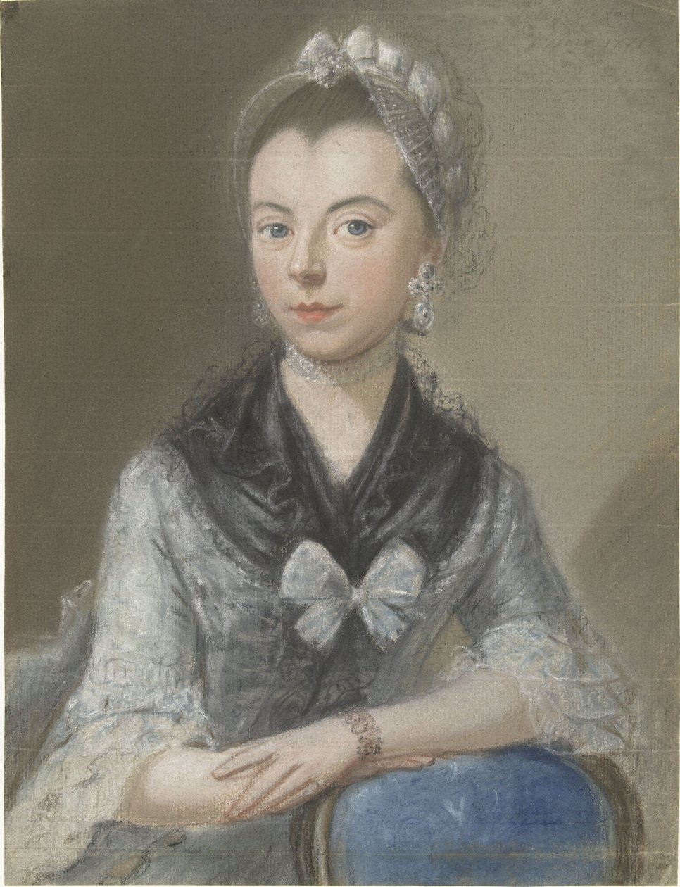 Portret van Susanna de la Croix door Pierre Frédéric de la Croix