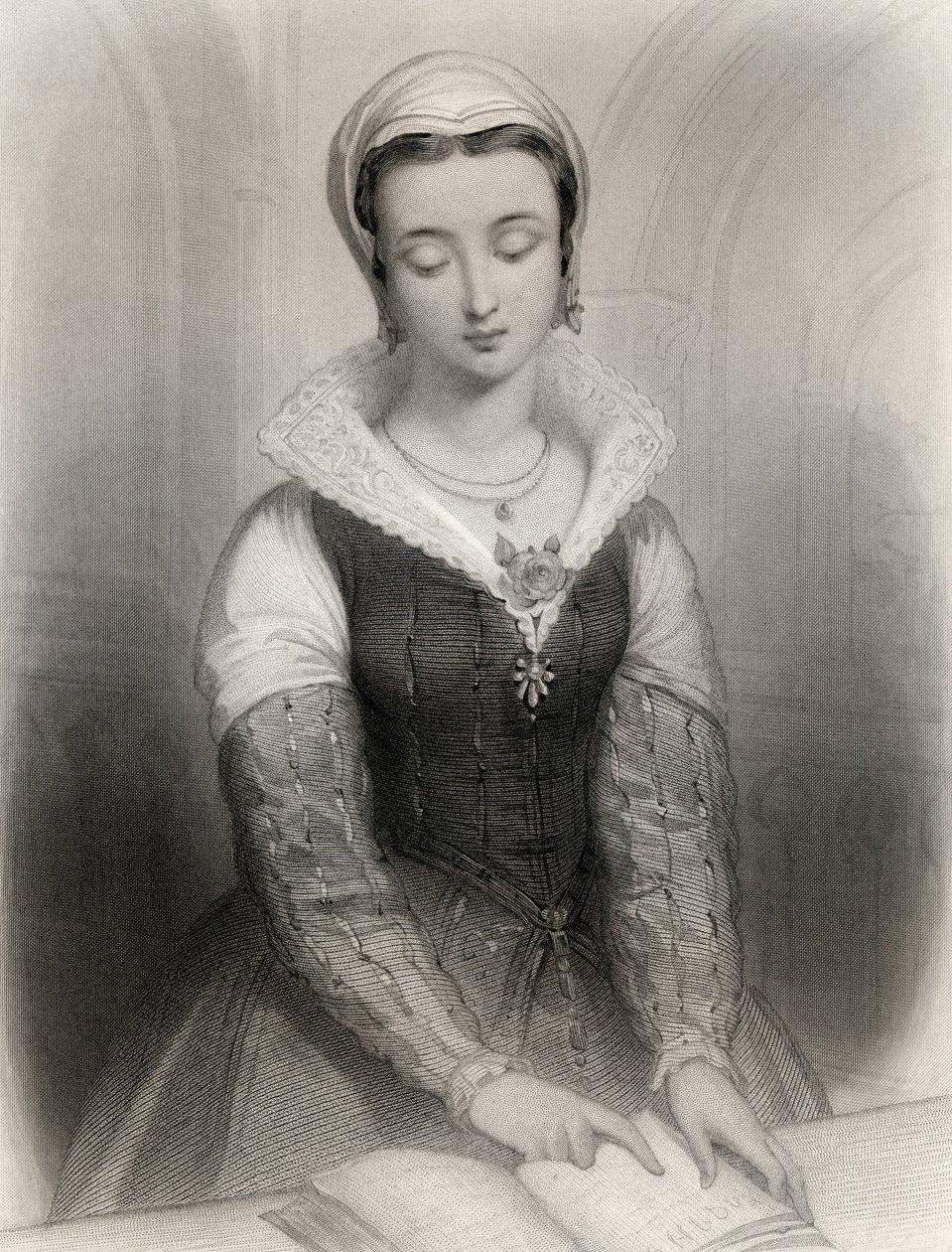 Lady Jane Grey (1537-54) illustratie uit 