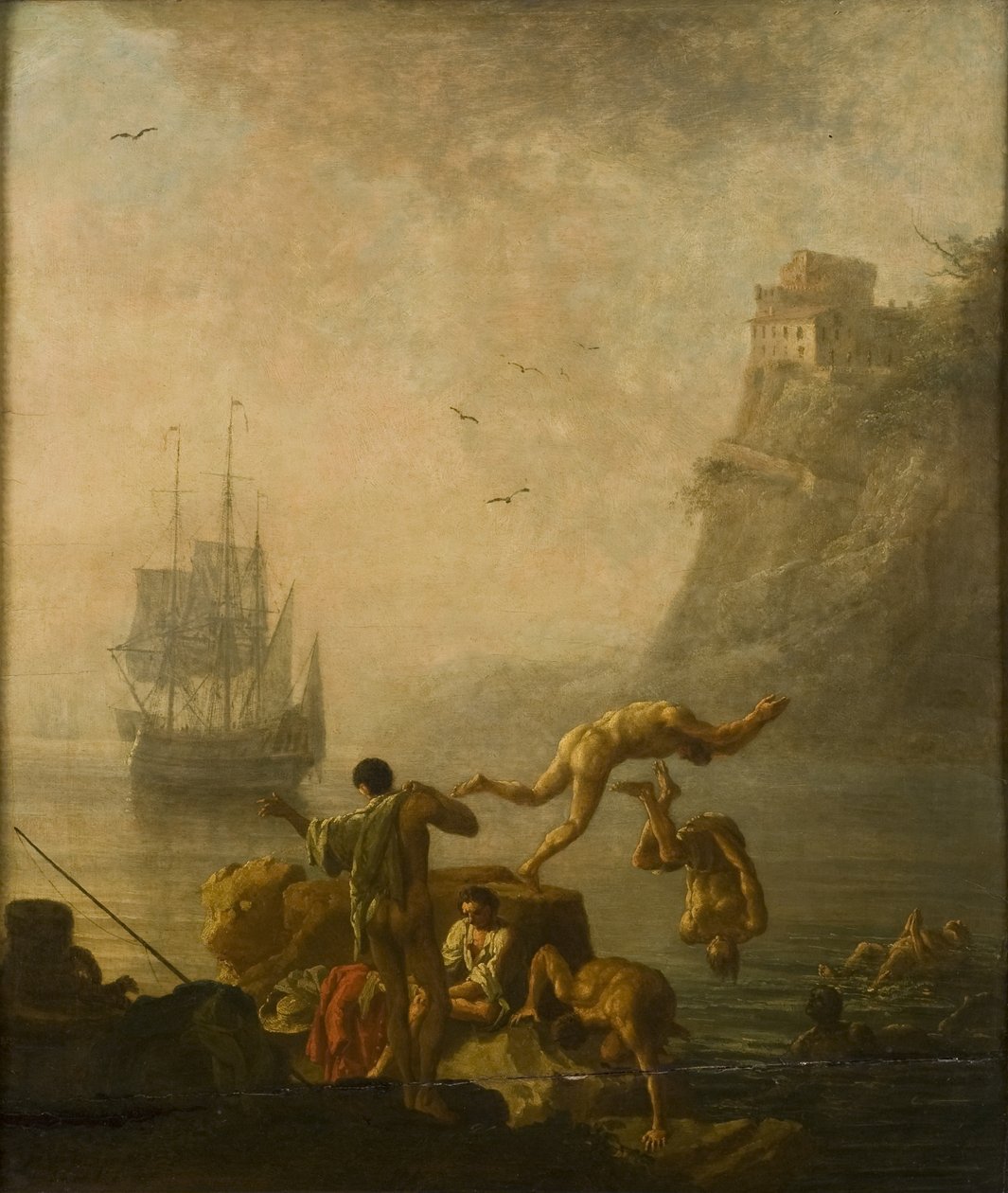 Baden mannen door Pierre Jacques Volaire