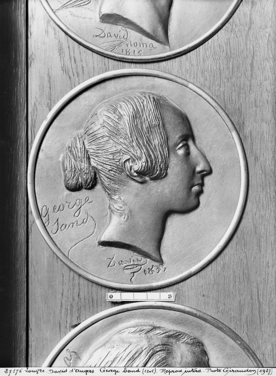George Sand, 1833 door Pierre Jean David d