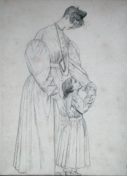 Madame de Gisors en haar dochter, 1827 door Pierre Jean David dAngers
