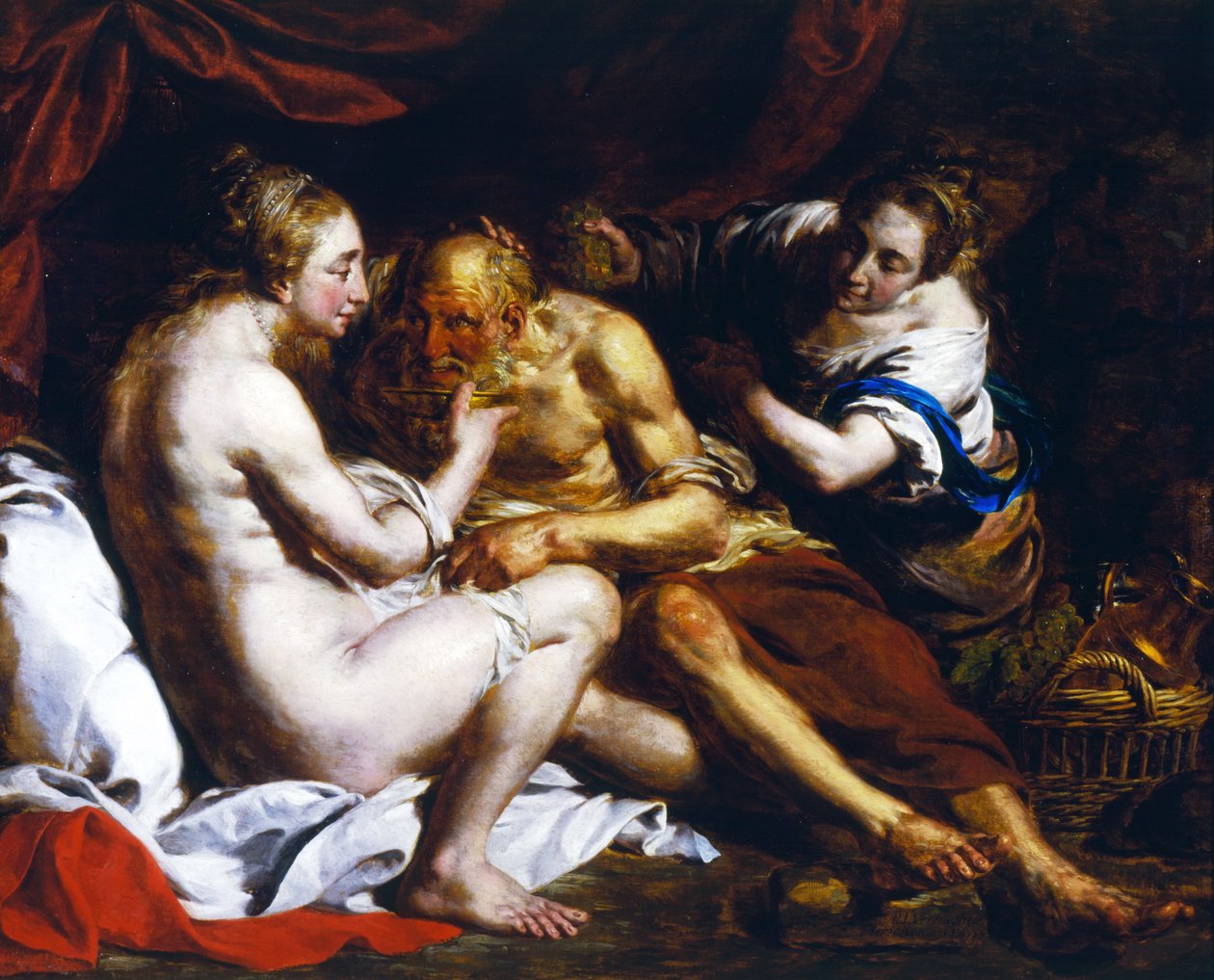 Lot en zijn Dochters, 1770 door Pierre Joseph Verhaghen