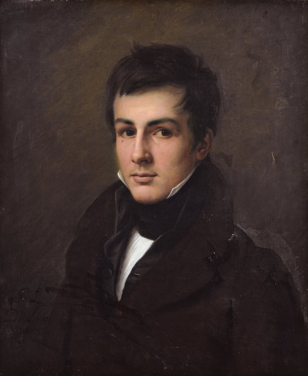 Portret van Édouard Bertin door Pierre Louis Delaval