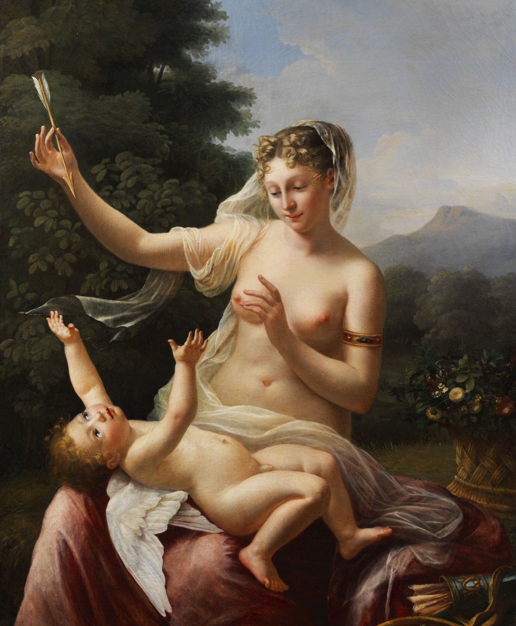 Venus en Cupido door Pierre Maximilien Delafontaine