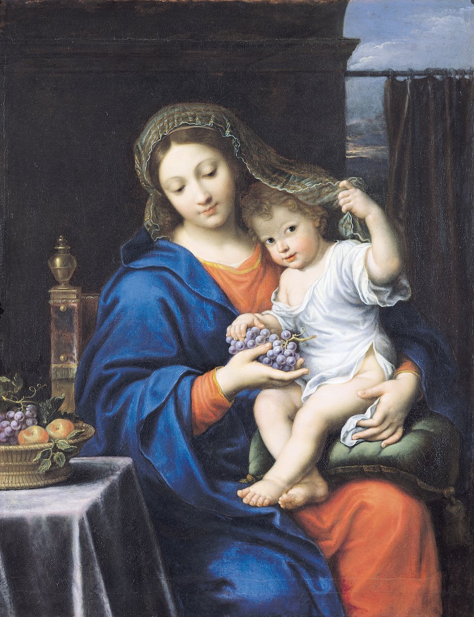 De Maagd van de Druiven door Pierre Mignard