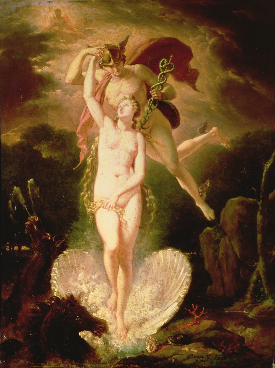 Venus en Mercurius door Pierre Nolasque Bergeret