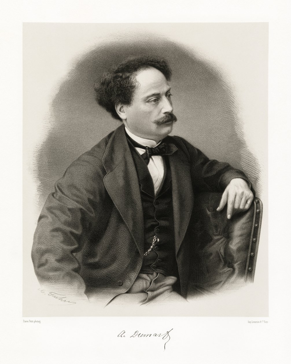 Alexandre Dumas door Pierre Petit