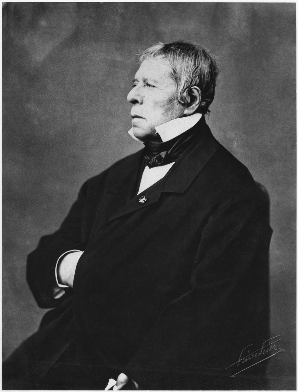 Jean Auguste Dominique Ingres (1780-1867) door Pierre Petit
