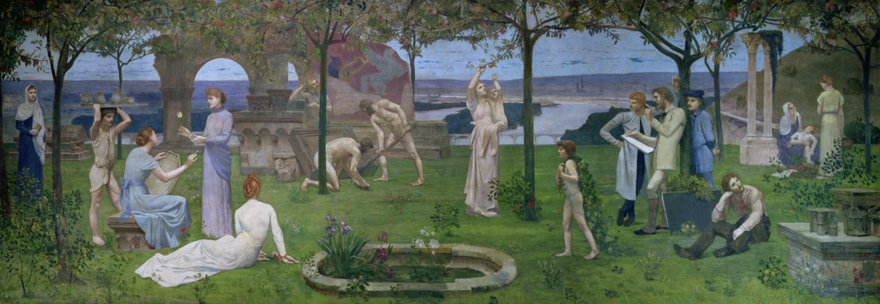 Tussen Kunst en Natuur, 1890 door Pierre Puvis de Chavannes