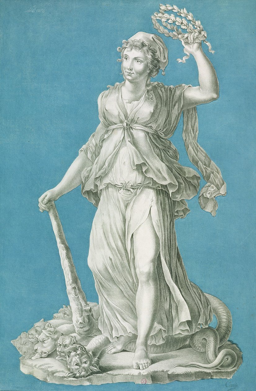 Vrijheid, ca. 1793 door Pierre Thomas Le Clerc