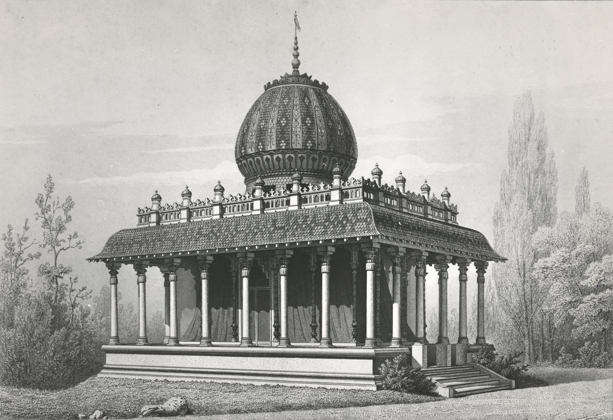 Paviljoen van de Oost-Indische Compagnie, op de Exposition Universelle van 1867 door Georges Diéterle