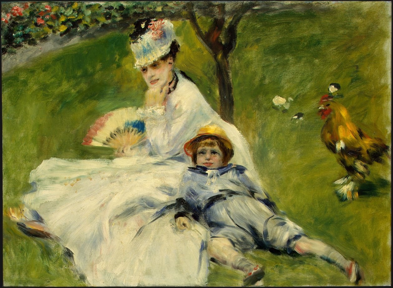 Mevrouw Monet en haar zoon door Pierre Auguste Renoir
