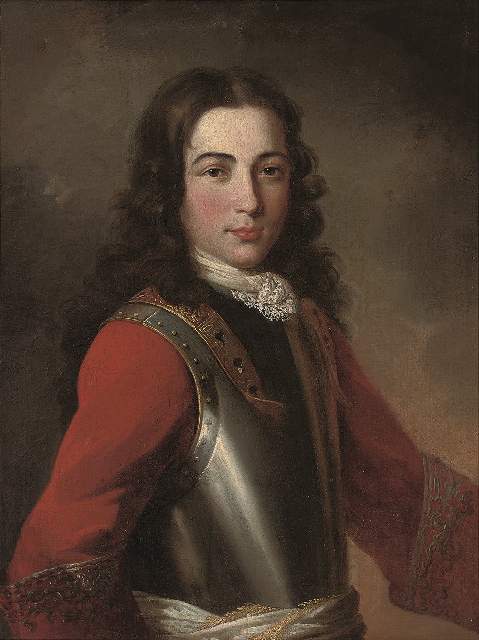 Portret van een ridder door Pierre (circle of) Mignard