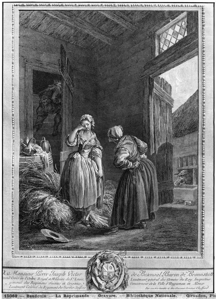 De berisping door Pierre Antoine Baudouin