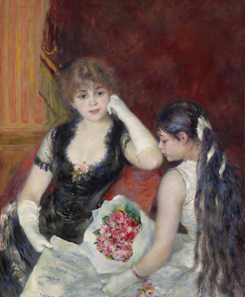 Een loge in het theater door Pierre Auguste Renoir