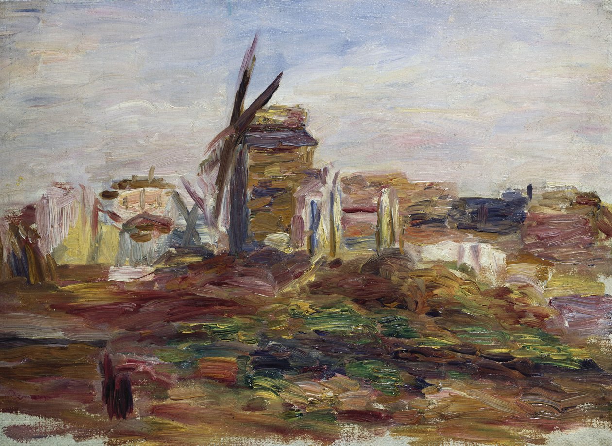 Een Windmolen door Pierre Auguste Renoir