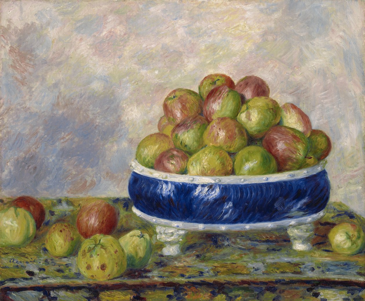 Appels in een Schotel, 1883 door Pierre Auguste Renoir