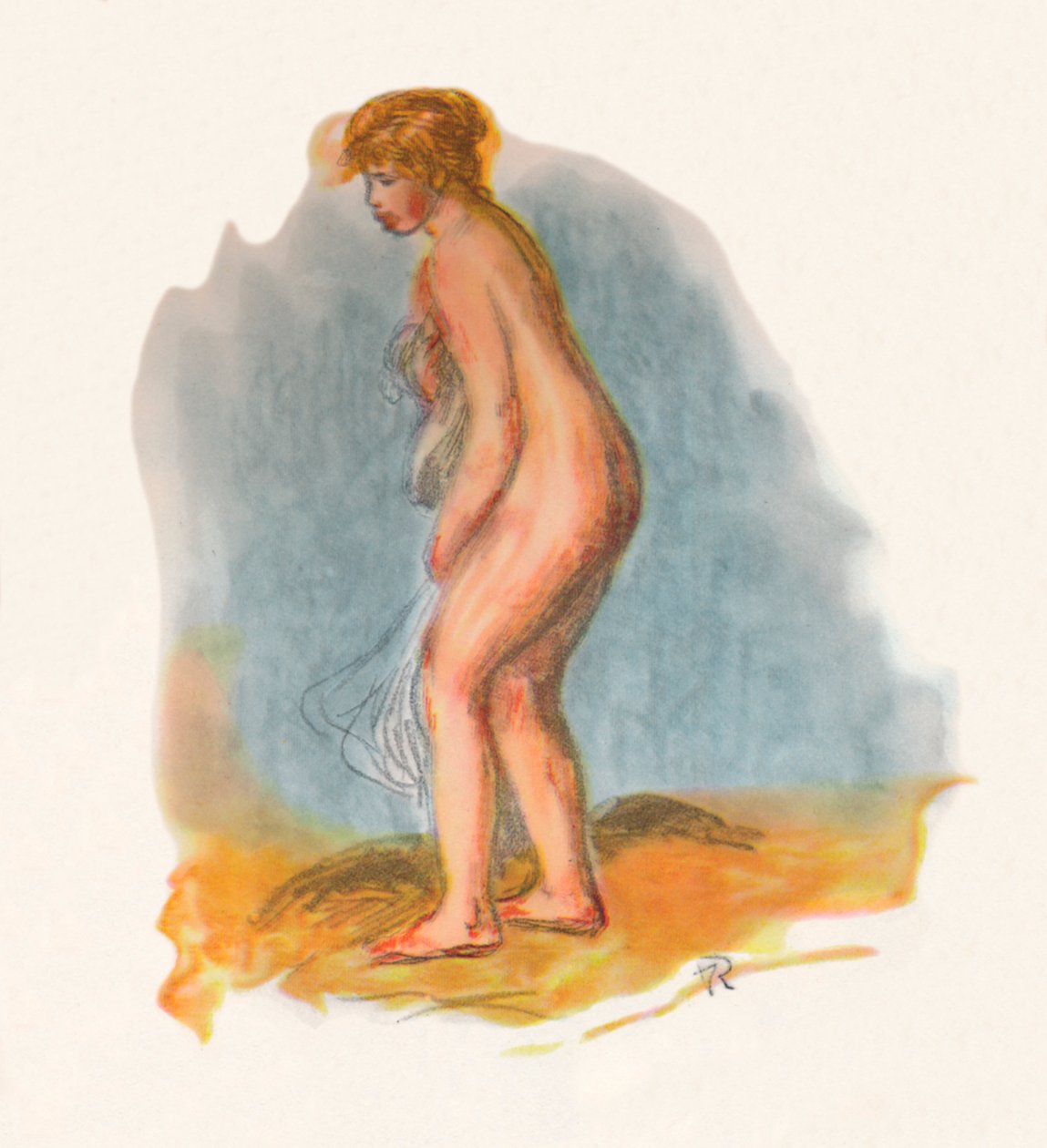 Bader Staand, 1946 door Pierre Auguste Renoir