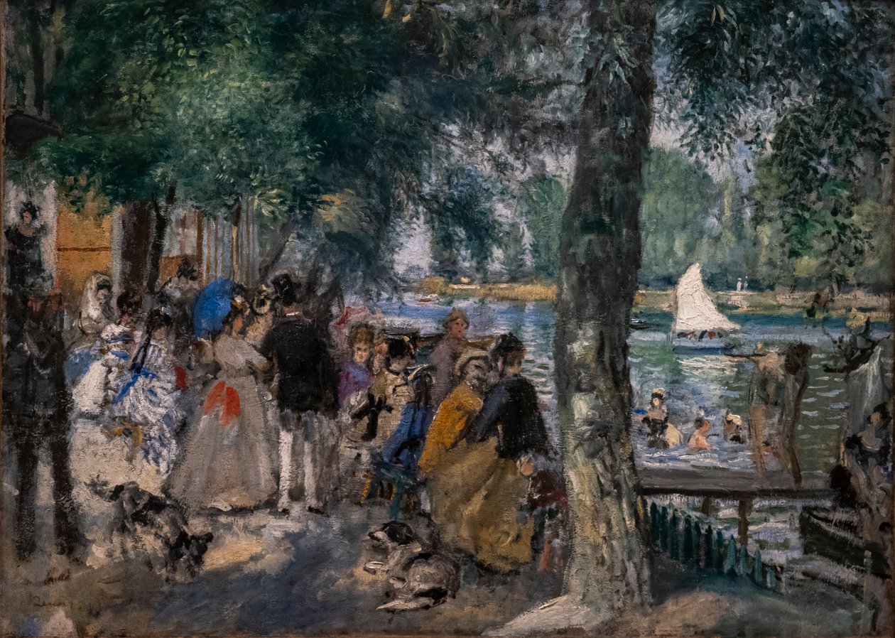 Baden in de Seine (La Grenouillère) door Pierre Auguste Renoir