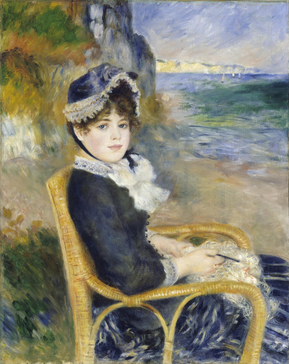 Aan de kust, 1883 door Pierre Auguste Renoir