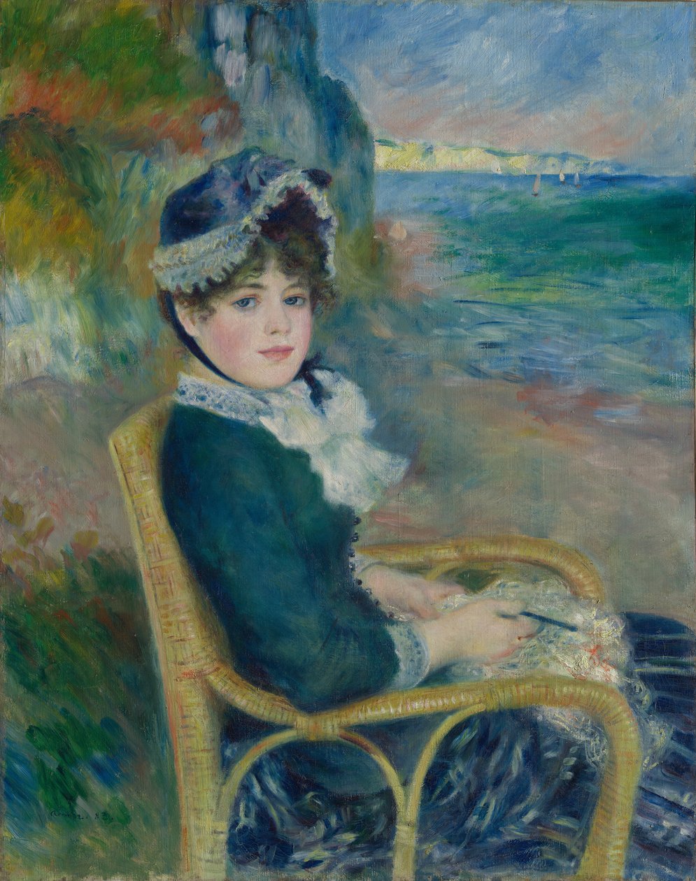 Aan de kust door Pierre Auguste Renoir