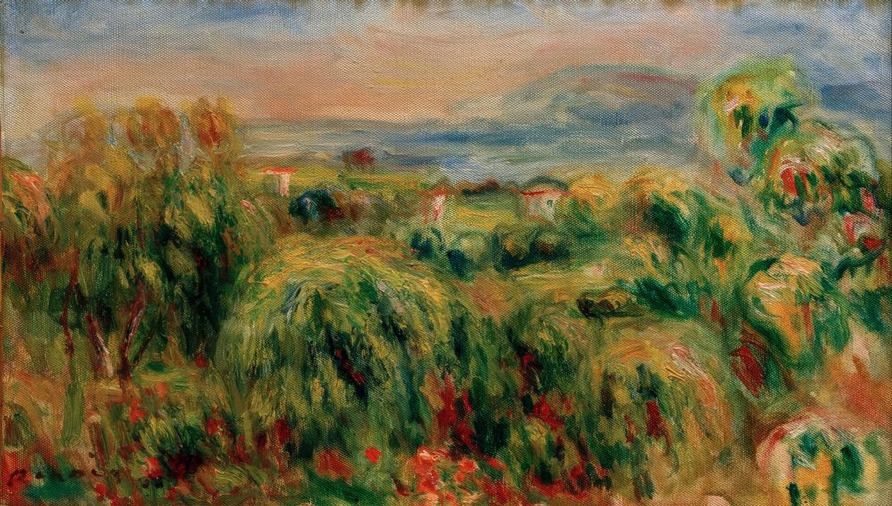 Cagnes door Pierre Auguste Renoir