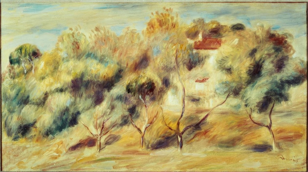 Cagnes door Pierre Auguste Renoir
