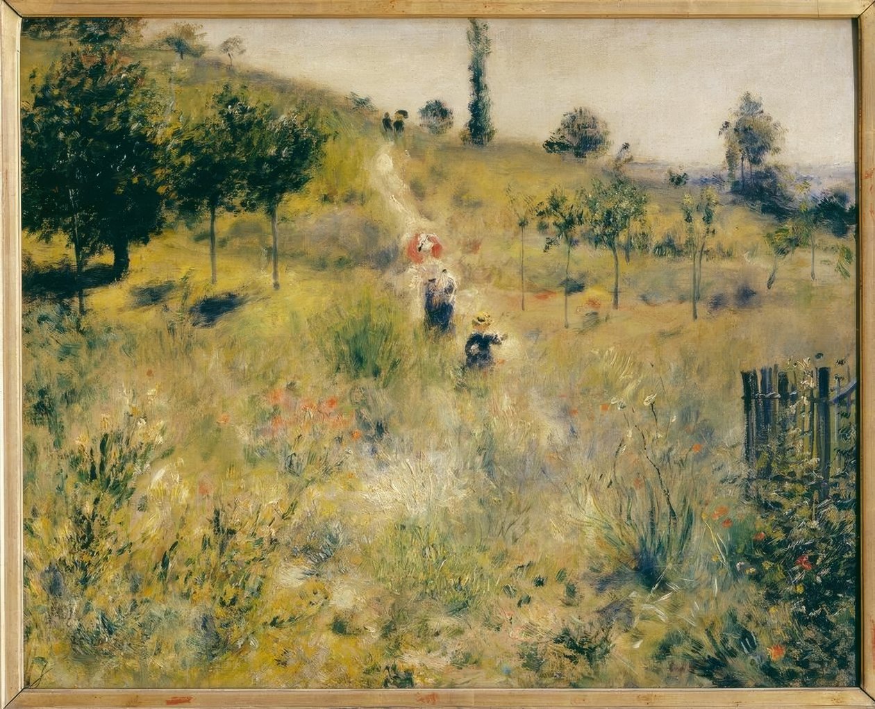 Stijgend Pad in het Hoge Gras door Pierre Auguste Renoir