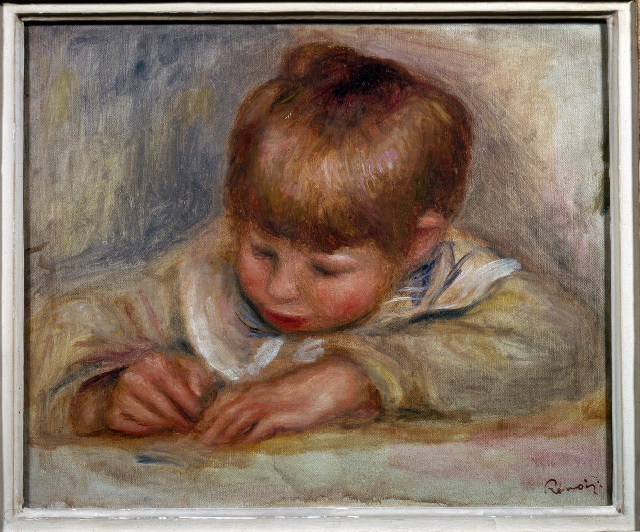 Coco schrijver door Pierre Auguste Renoir