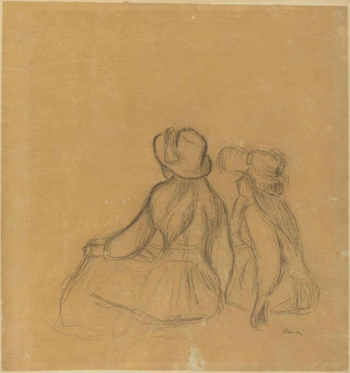 Meisjesjaren, ca. 1890 door Pierre Auguste Renoir